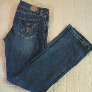 Tin Haul Women's Straight Leg Jeans with Cactus Pocket